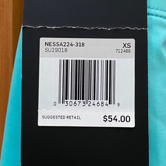 NWT Women's Nike Tankini Swim Top Sz XS Turquoise - Picture 5 of 5